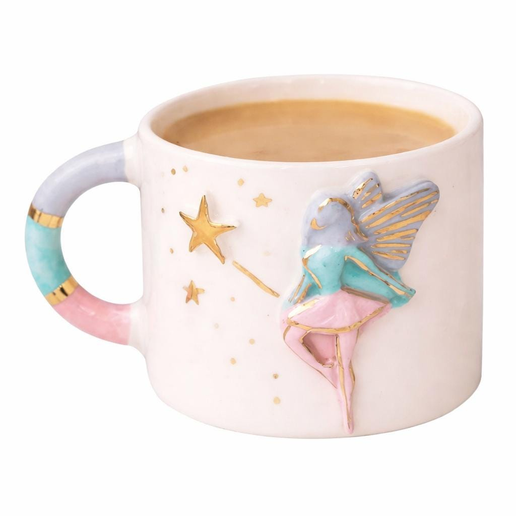 Whimsical Fairy Wand Ceramic Mug